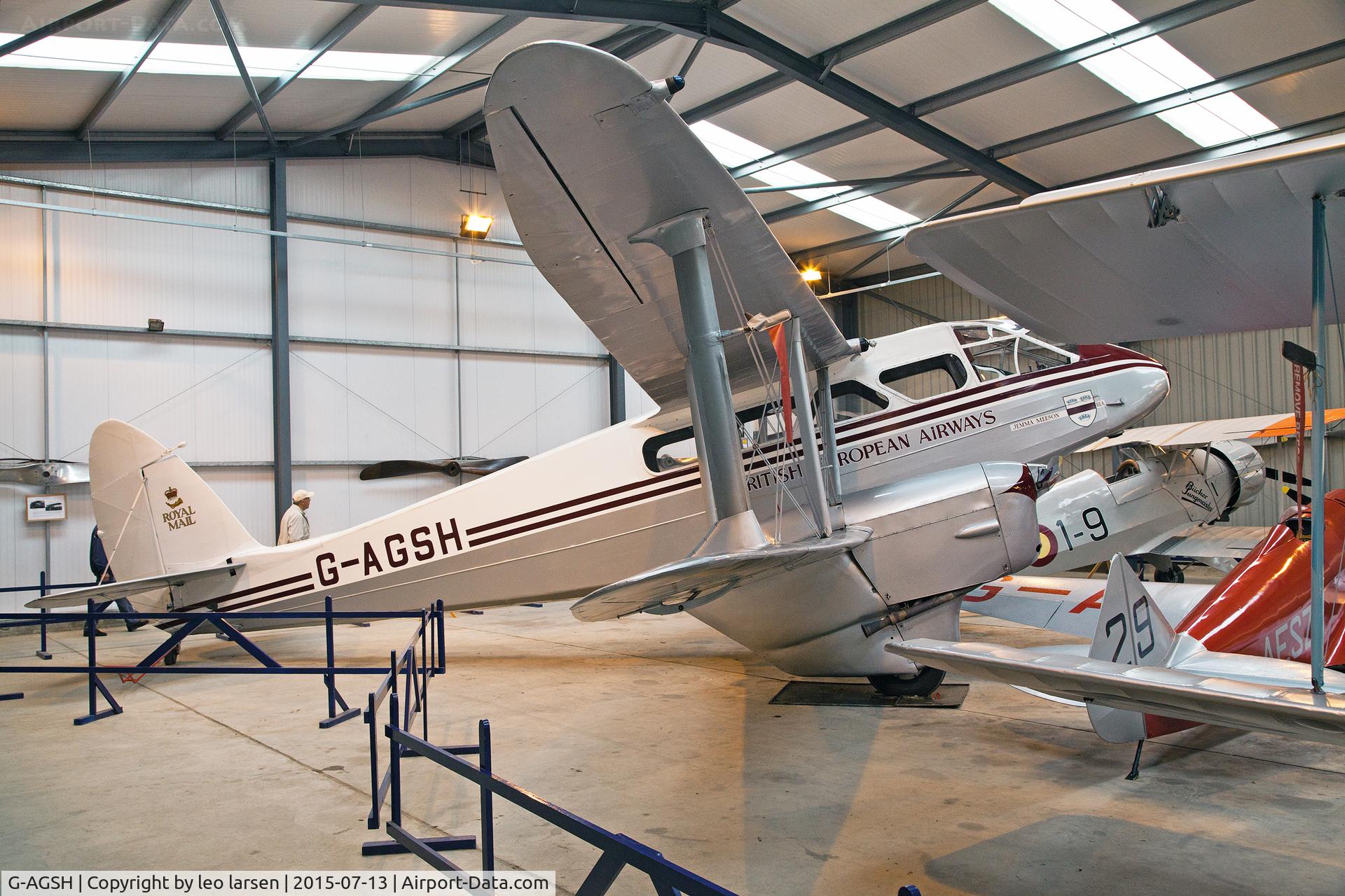 G-AGSH, 1945 De Havilland DH-89A Dominie/Dragon Rapide C/N 6884, Shuttleworth Collection 13.7.2015