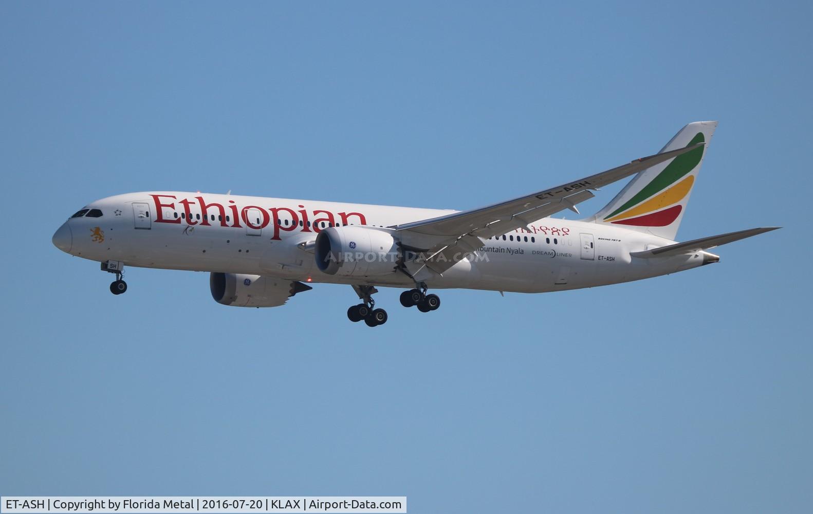 ET-ASH, 2015 Boeing 787-8 Dreamliner C/N 38754, LAX 2016
