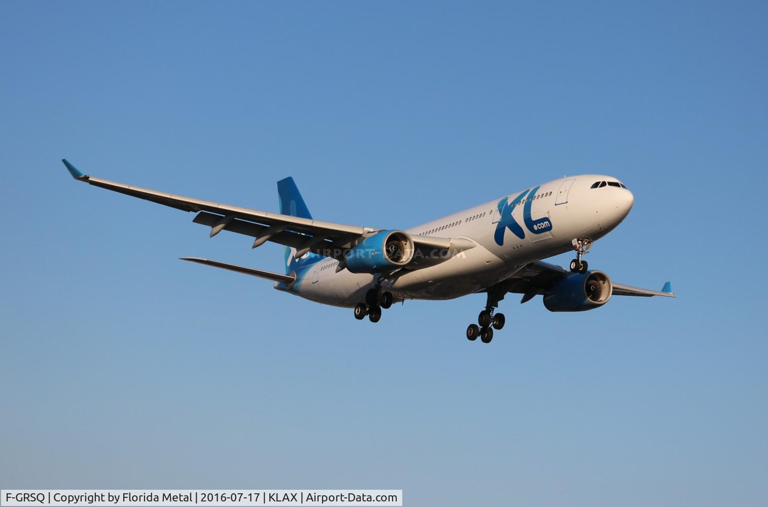 F-GRSQ, 2002 Airbus A330-243 C/N 501, LAX 2016