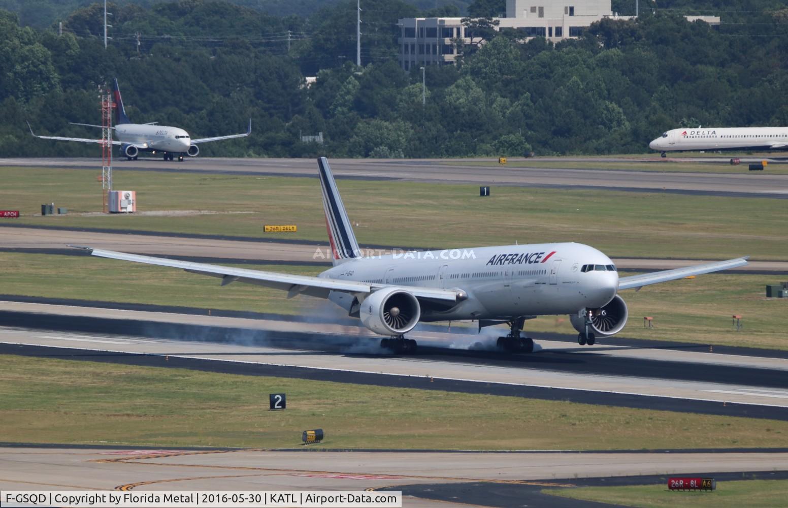 F-GSQD, 2004 Boeing 777-328/ER C/N 32726, ATL 2016