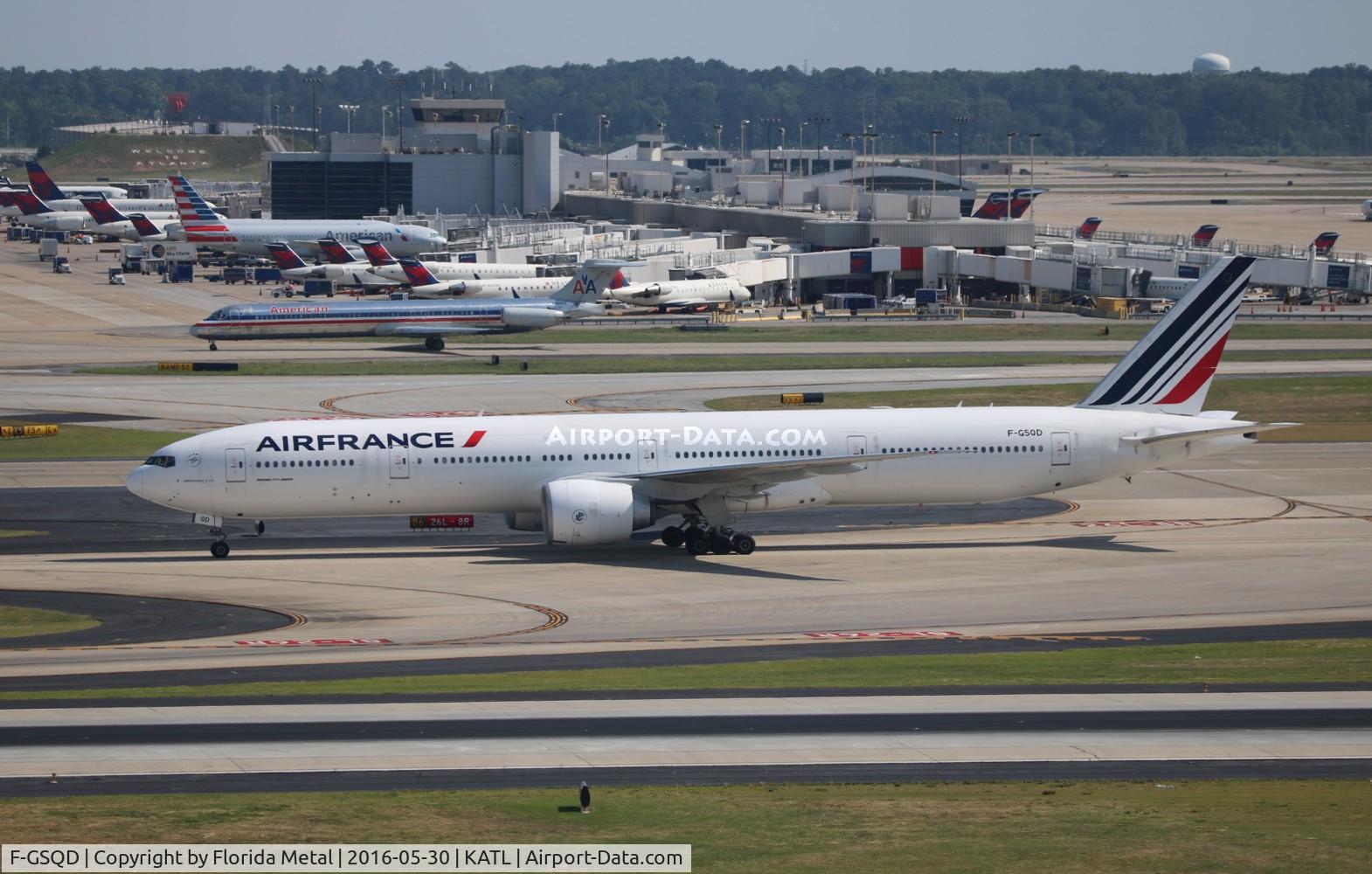 F-GSQD, 2004 Boeing 777-328/ER C/N 32726, ATL 2016