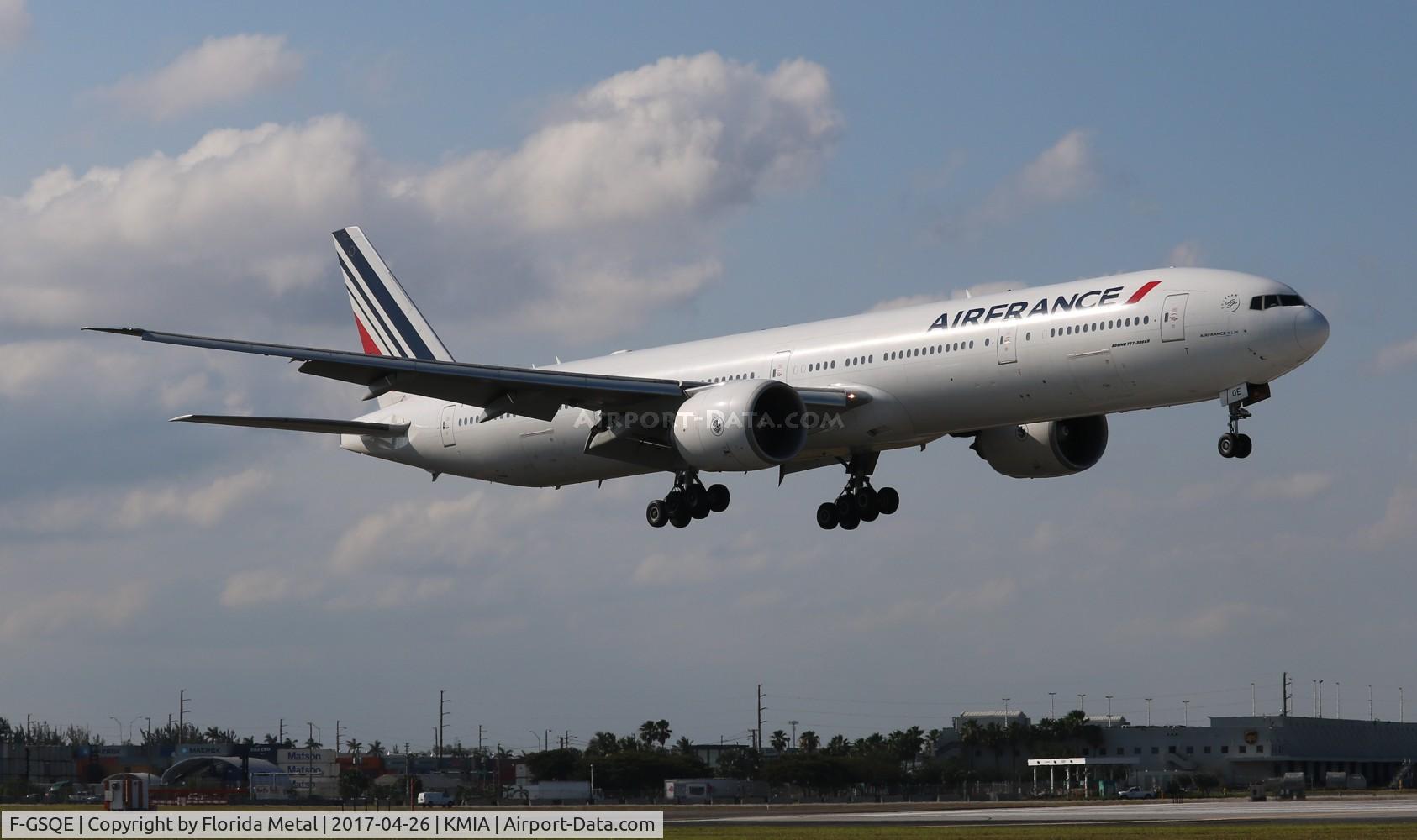 F-GSQE, 2004 Boeing 777-328/ER C/N 32851, MIA 2017