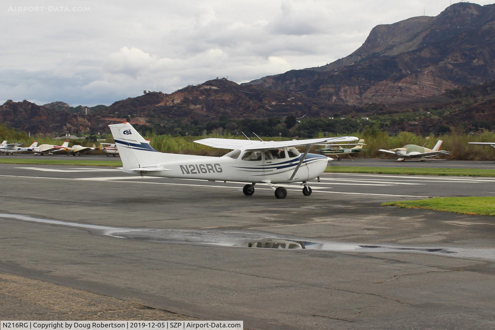 N216RG, 1981 Cessna 172P C/N 17275183, 1981 Cessna 172P, Lycoming O-320-D2J 160 hp, holding short Rwy 04