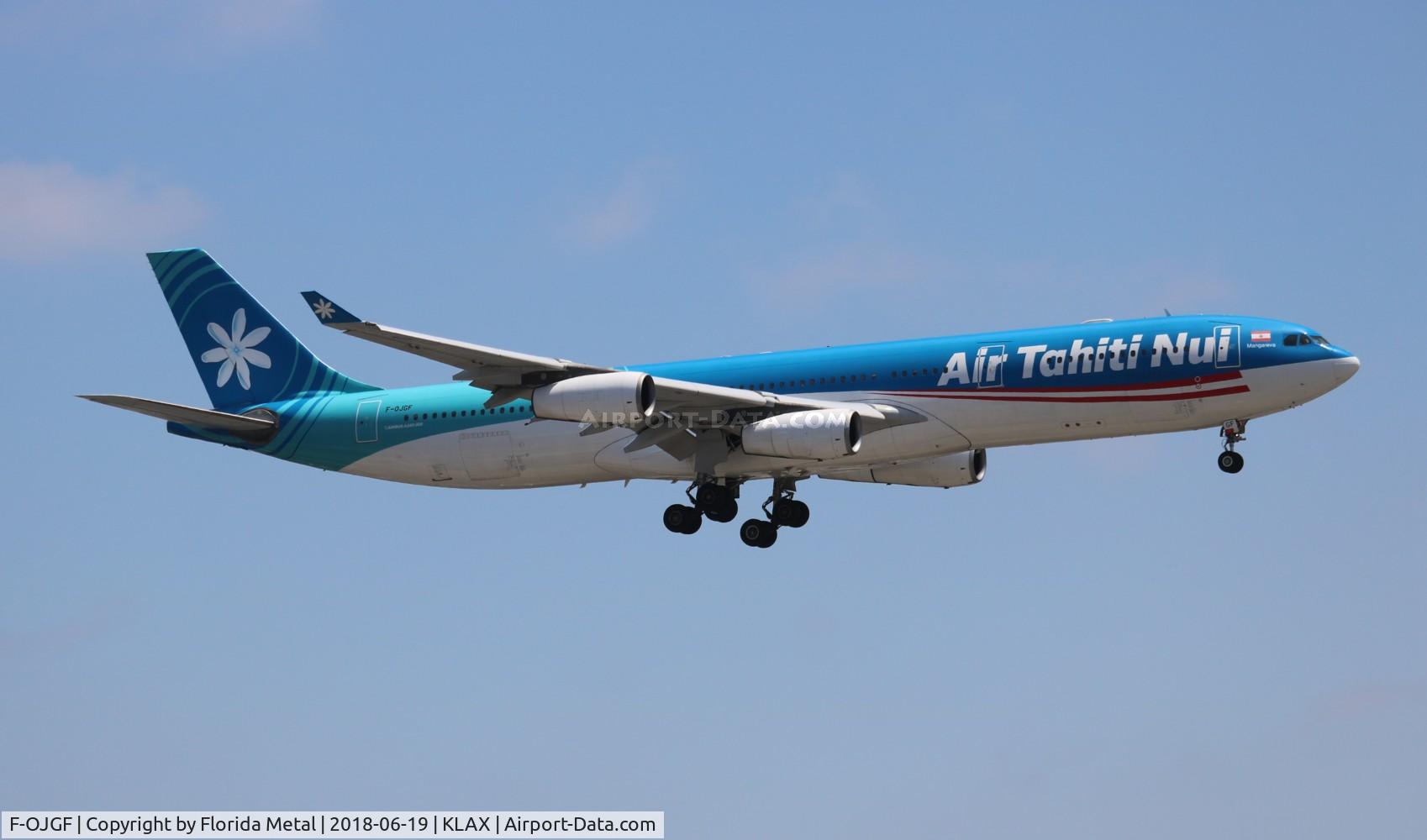 F-OJGF, 2001 Airbus A340-313 C/N 385, LAX 2018
