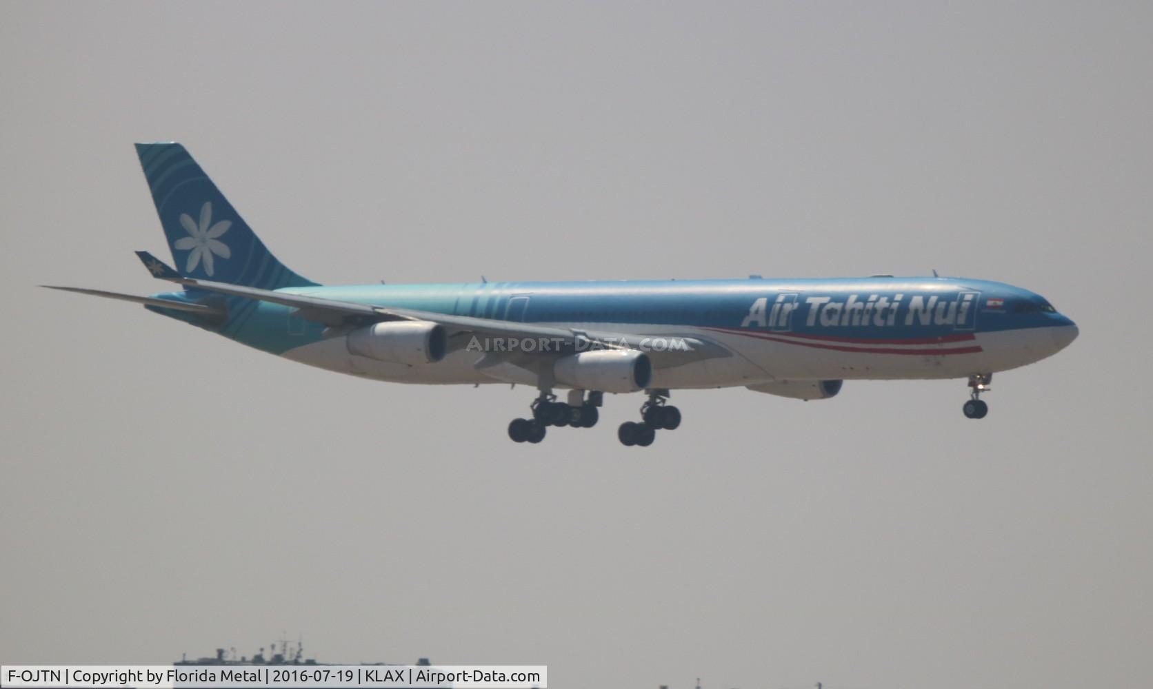 F-OJTN, 2001 Airbus A340-313 C/N 395, LAX 2016
