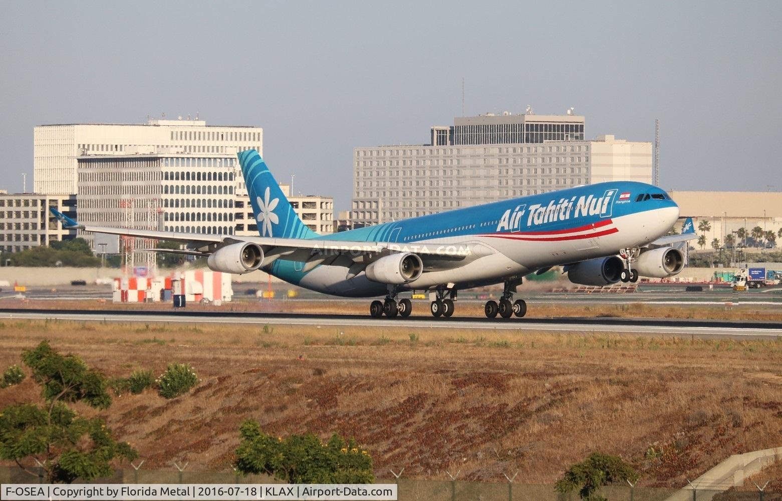 F-OSEA, 2001 Airbus A340-313 C/N 438, LAX 2016