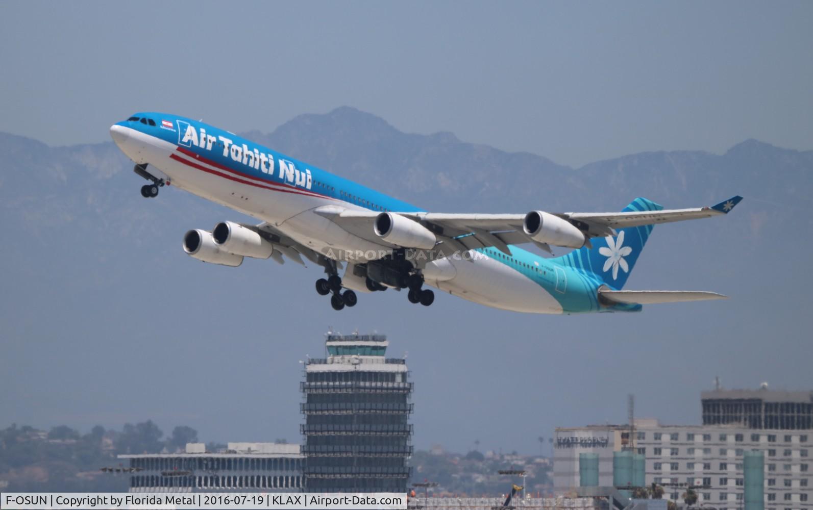 F-OSUN, 2001 Airbus A340-313 C/N 446, LAX 2016