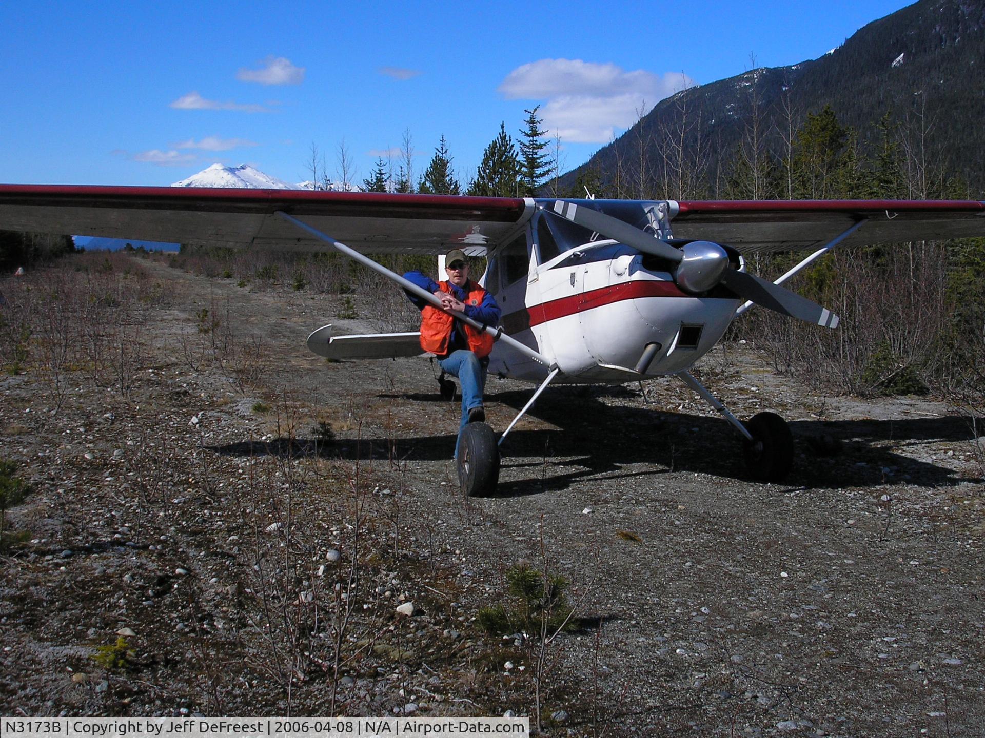 N3173B, 1952 Cessna 170B C/N 25415, Katzahine River near Haines Alaska