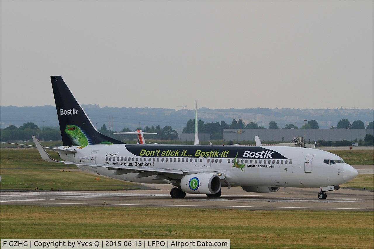 F-GZHG, 2002 Boeing 737-8K2 C/N 30650, Boeing 737-8K2, Ready to take off rwy 08, Paris-Orly airport (LFPO-ORY)