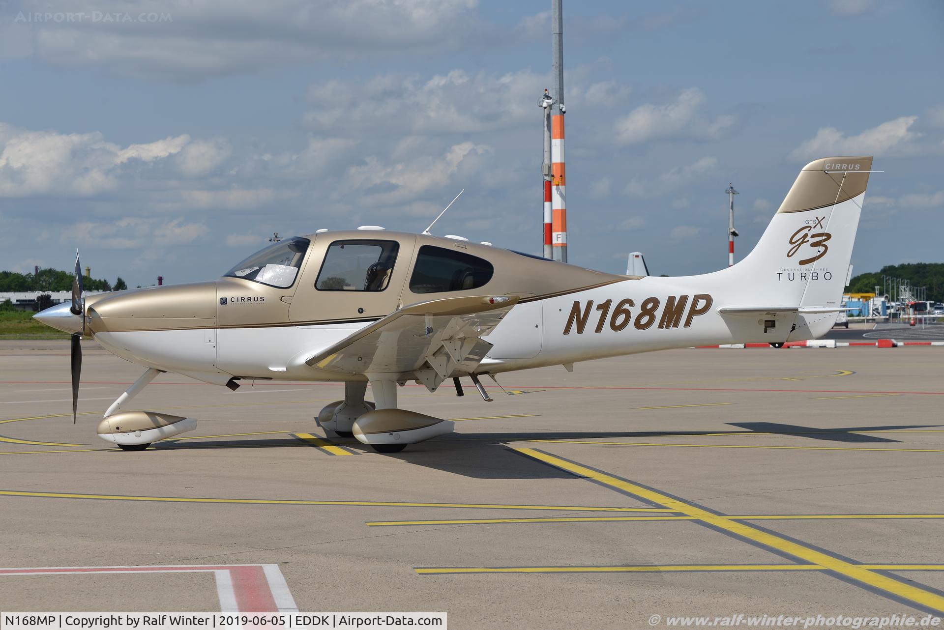 N168MP, 2007 Cirrus SR22 G3 GTSX C/N 2692, Cirrus Design SR-22 - Private - 2692 - N168MP - 05.06.2019 - CGN