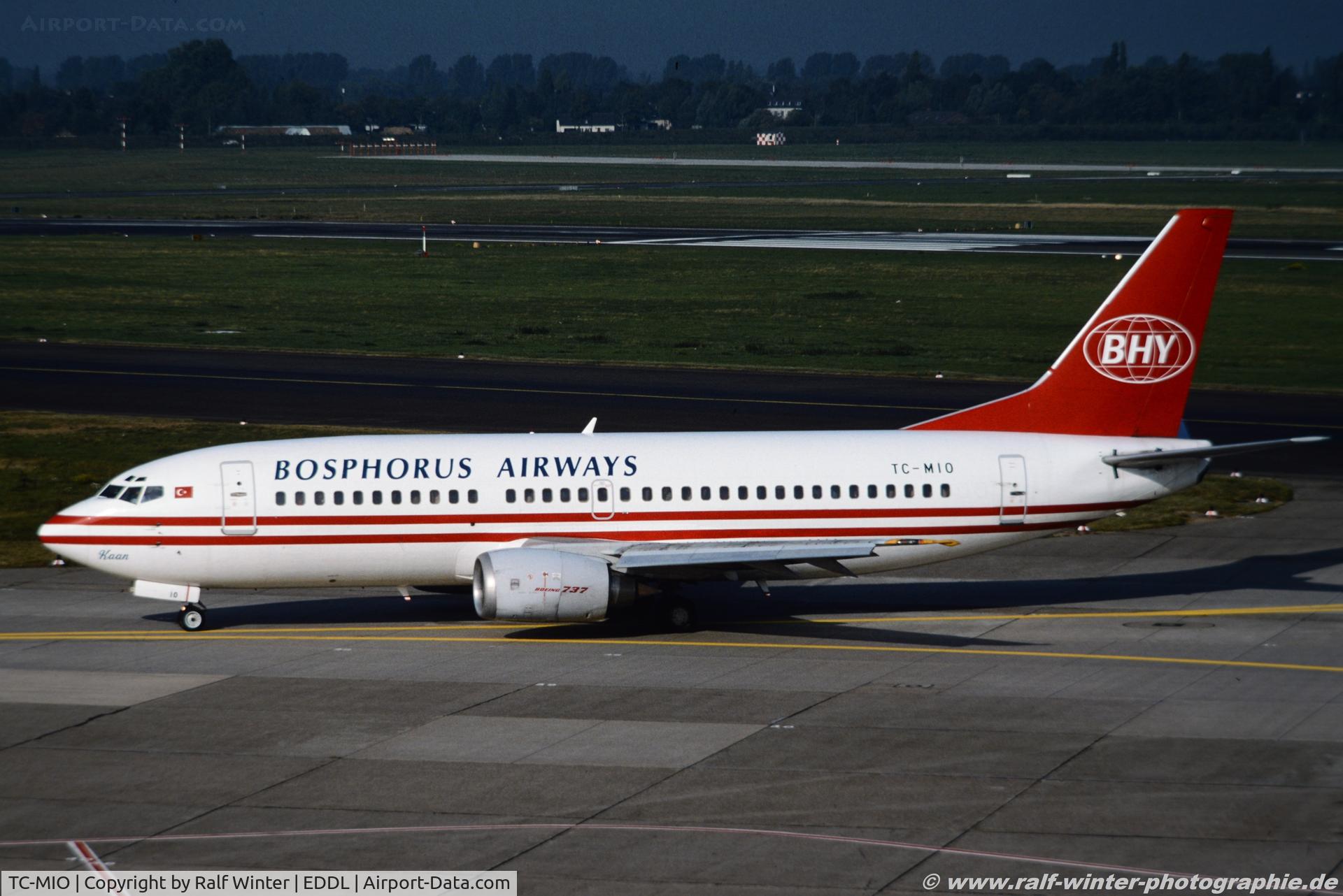 TC-MIO, 1986 Boeing 737-3H9 C/N 23714/1305, Boeing 737-3H9 - Bosphorus European Airways - 23714 - TC-MIO - 1992 - DUS