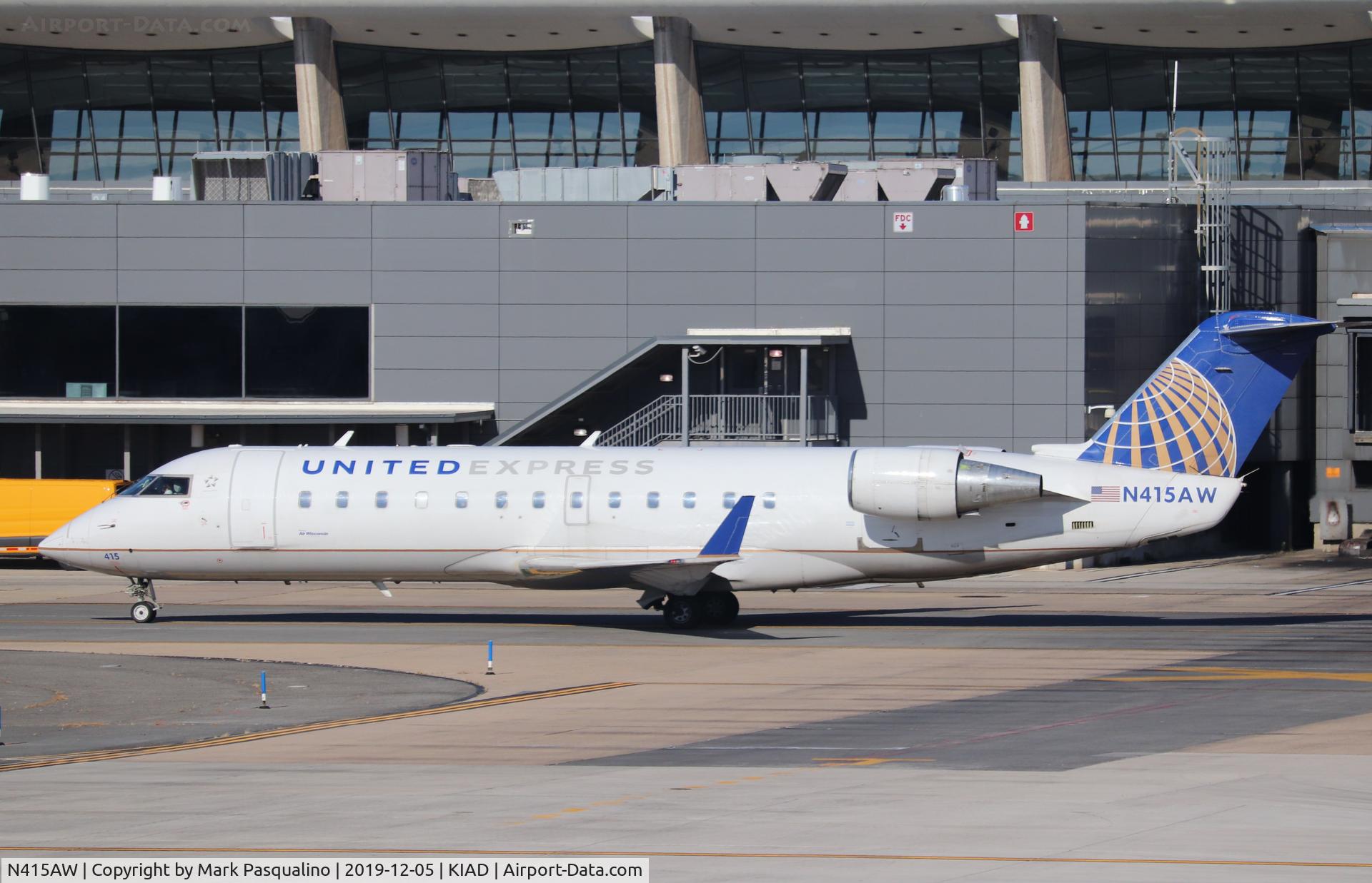 N415AW, 2001 Bombardier CRJ-200LR (CL-600-2B19) C/N 7593, CL-600-2B19