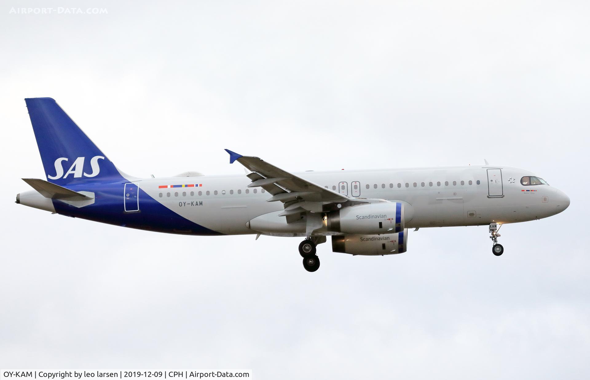 OY-KAM, 2006 Airbus A320-232 C/N 2911, Copenhagen 9.12.2019 L/D R-22L