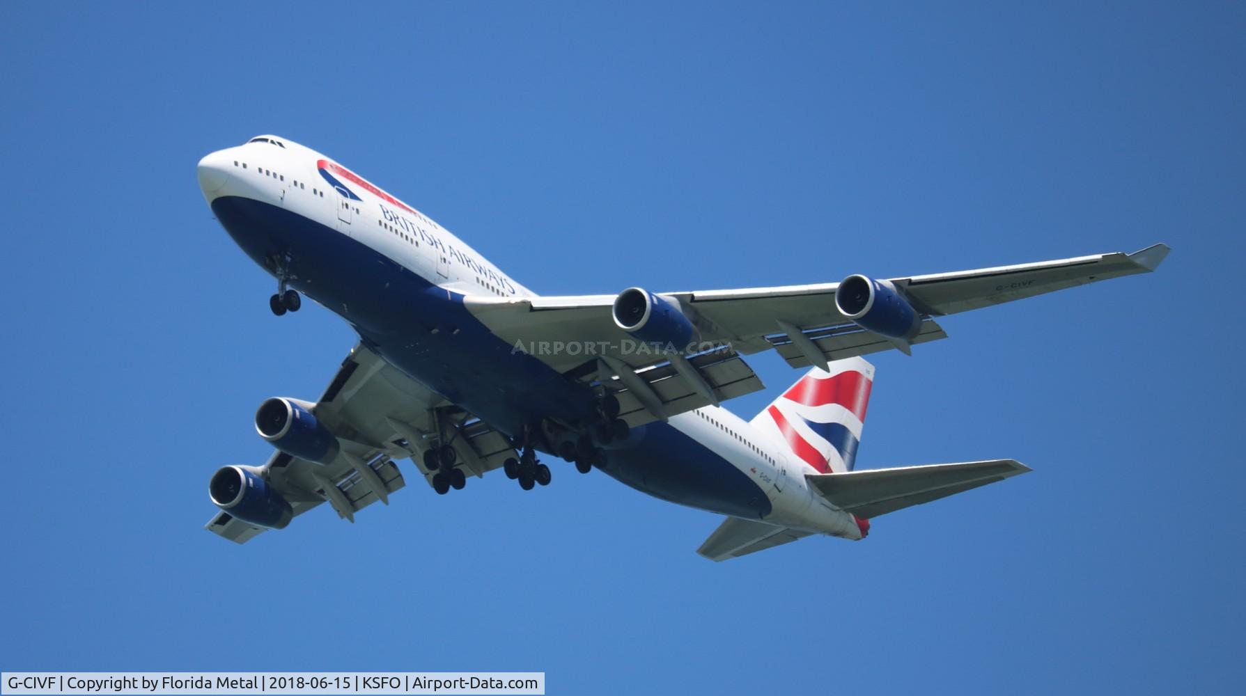 G-CIVF, 1995 Boeing 747-436 C/N 25434, SFO 2018