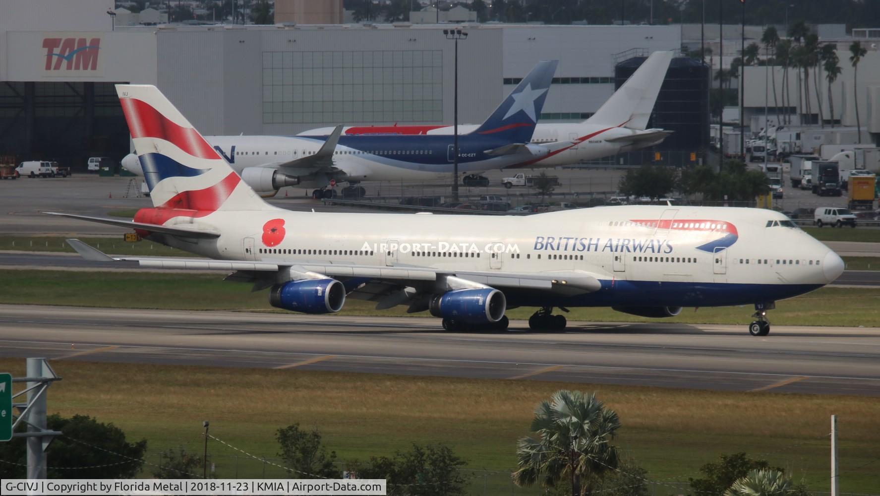 G-CIVJ, 1997 Boeing 747-436 C/N 25817, MIA 2018