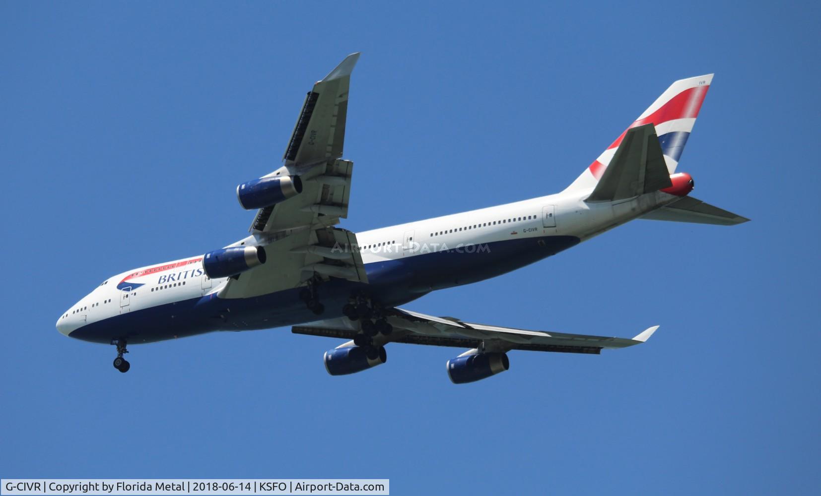 G-CIVR, 1998 Boeing 747-436 C/N 25820, SFO 2018