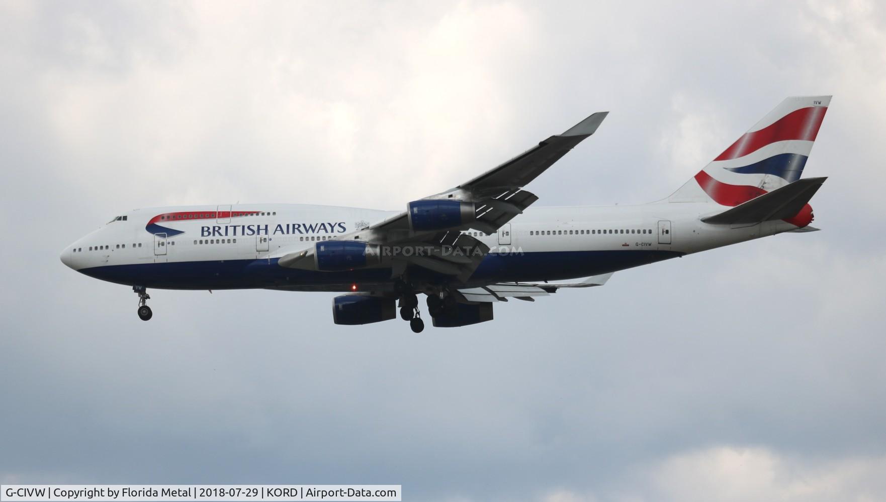 G-CIVW, 1998 Boeing 747-436 C/N 25822, ORD 2018