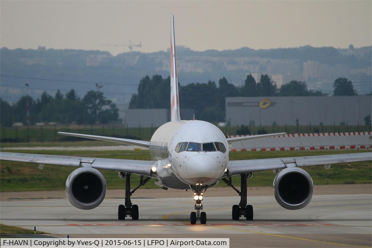 F-HAVN, 1991 Boeing 757-230 C/N 25140, Boeing 757-230, Holding point rwy 08, Paris-Orly airport (LFPO-ORY)