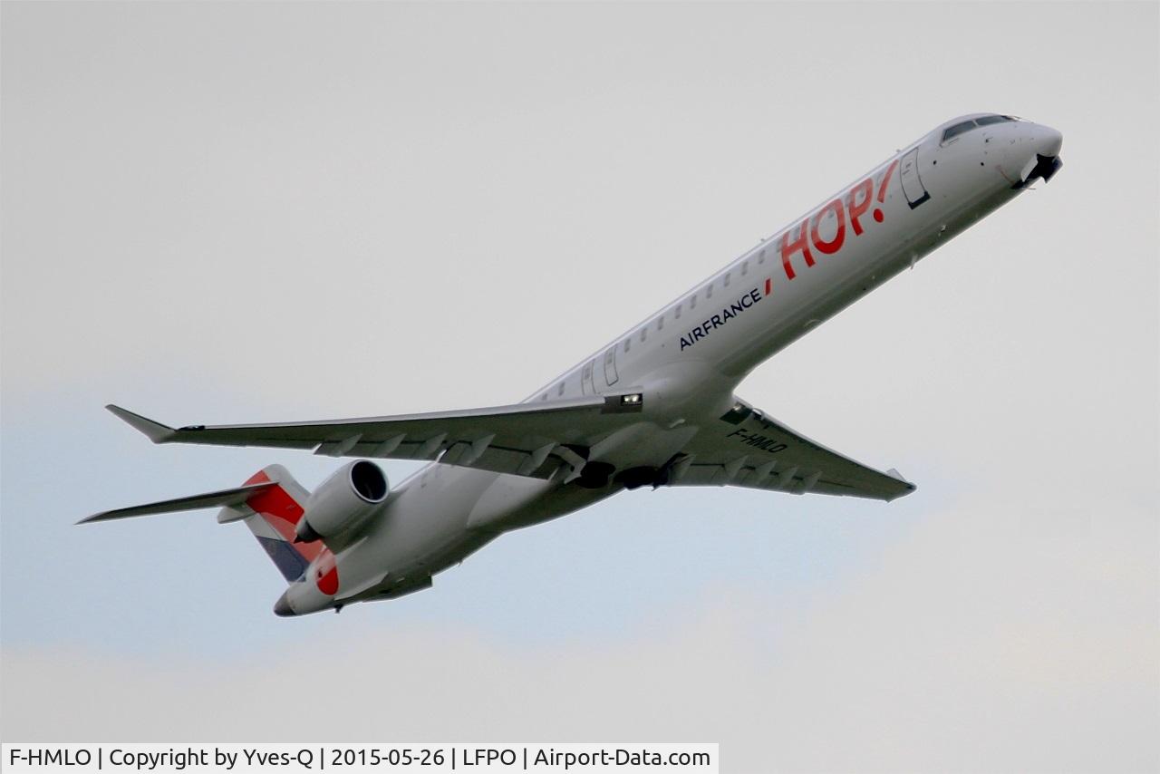 F-HMLO, 2015 Bombardier CRJ-1000EL NG (CL-600-2E25) C/N 19041, Canadair Regional Jet CRJ-1000EL, Take off rwy 08, Paris-Orly airport (LFPO-ORY)
