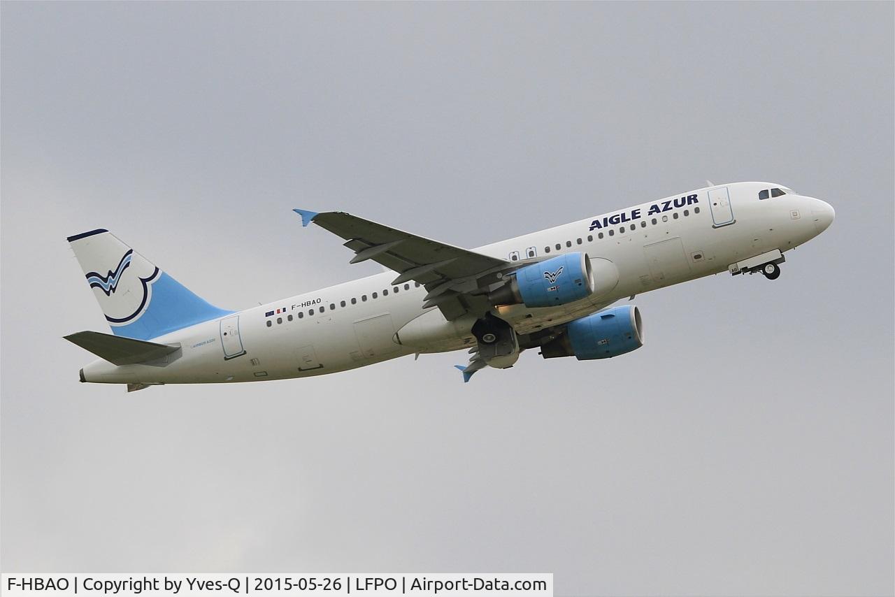 F-HBAO, 2011 Airbus A320-214 C/N 4589, Airbus A320-214, Take off rwy 08, Paris-Orly airport (LFPO-ORY)