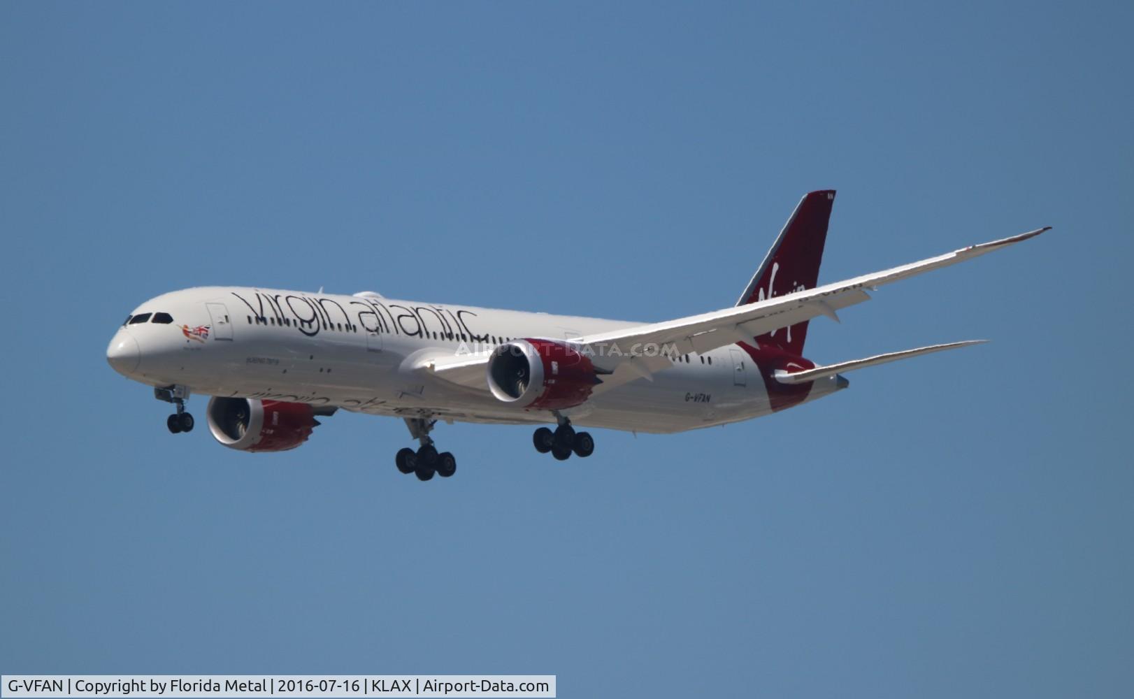 G-VFAN, 2016 Boeing 787-9 Dreamliner C/N 37977, LAX 2016