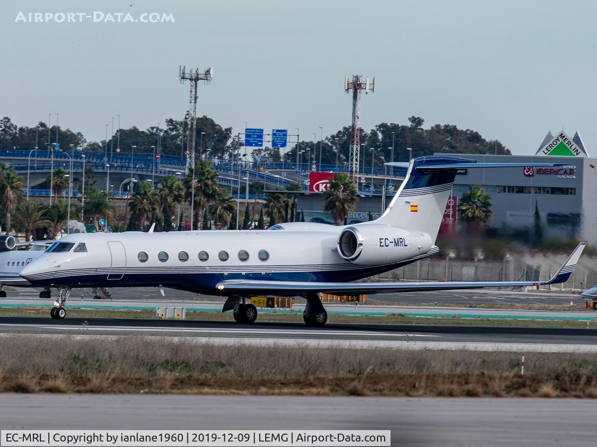 EC-MRL, 2017 Gulfstream Aerospace G550 C/N 5557, at Malaga Costa Del Sol.