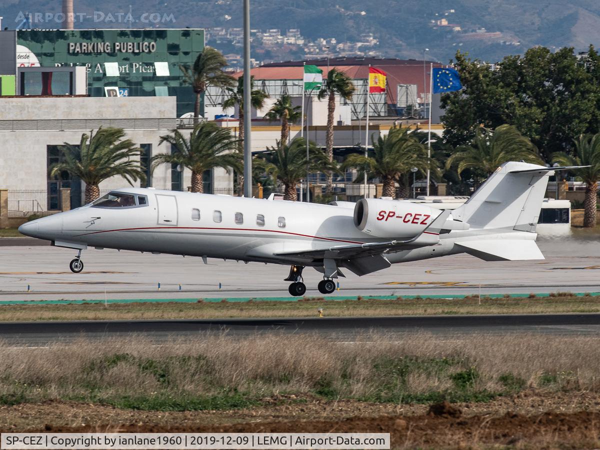 SP-CEZ, 2008 Learjet 60XR C/N 60-342, at Malaga Costa Del Sol.