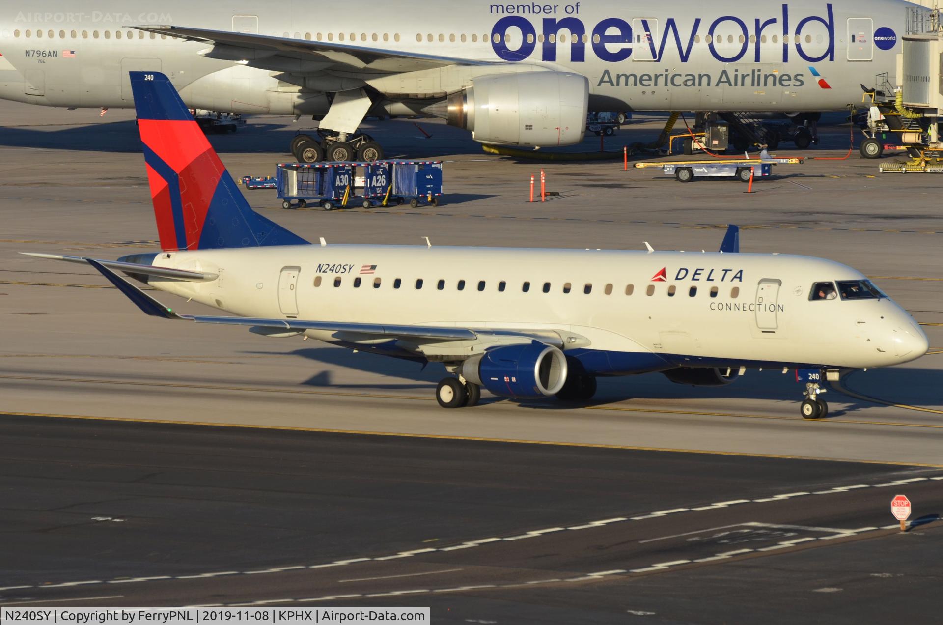 N240SY, 2016 Embraer 175LR (ERJ-170-200LR) C/N 17000580, Delta Connection ERJ170