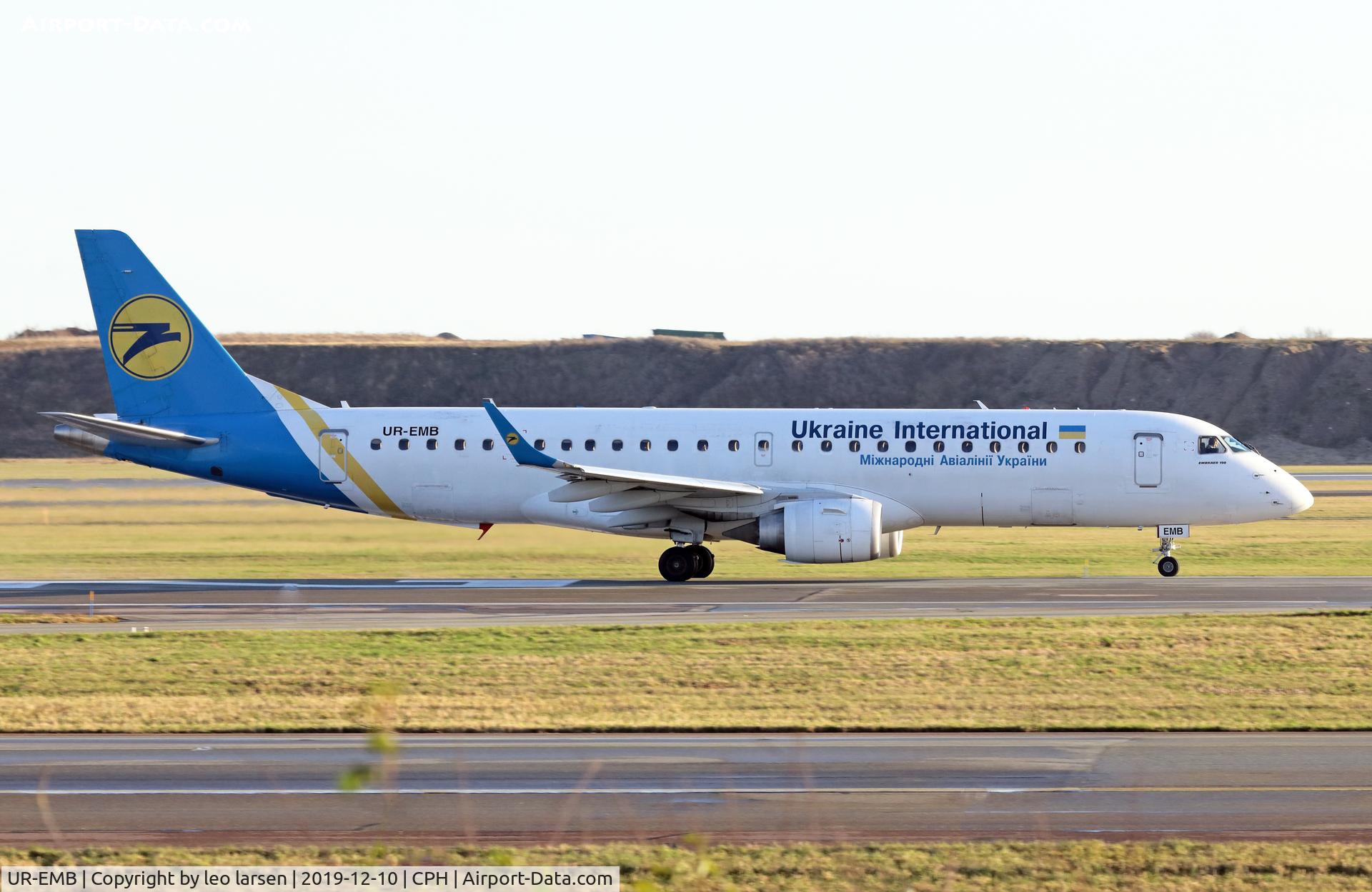 UR-EMB, 2012 Embraer 190STD (ERJ-190-100) C/N 19000501, Copenhagen 10.12.2019