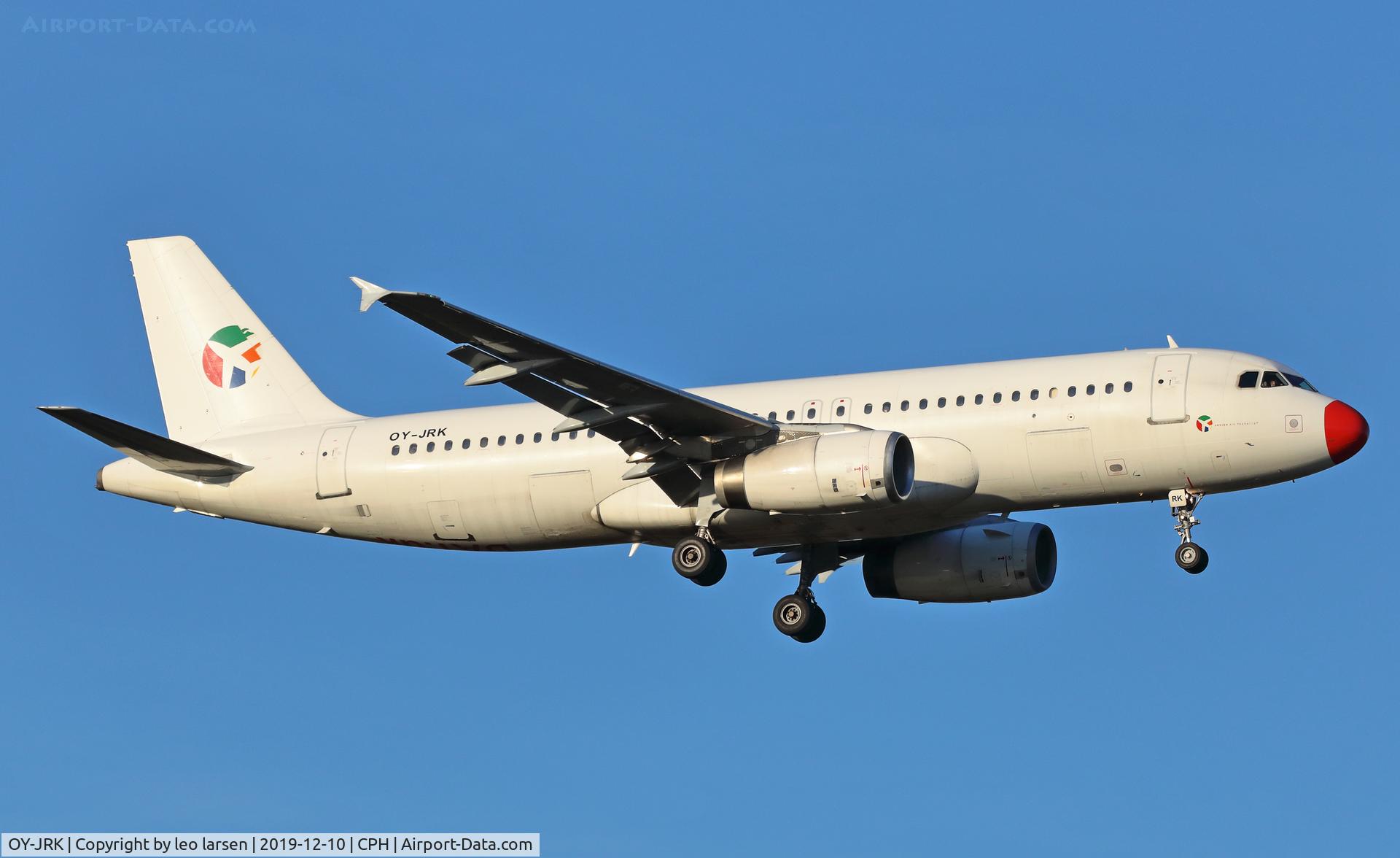 OY-JRK, 1993 Airbus A320-231 C/N 444, Copenhagen 10.12.2019 L/D R-04L