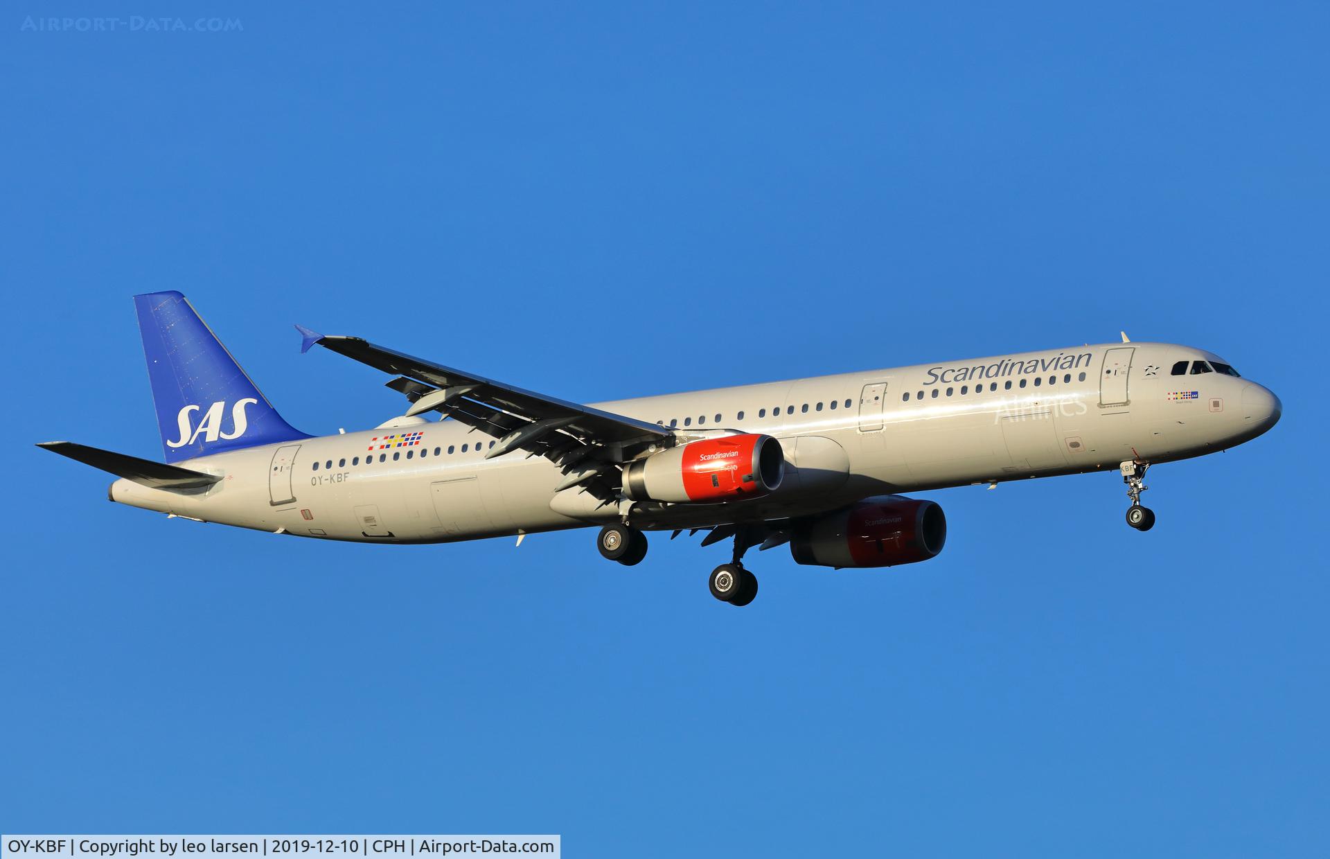 OY-KBF, 2002 Airbus A321-232 C/N 1807, Copenhagen 10.12.2019 L/D R-04L