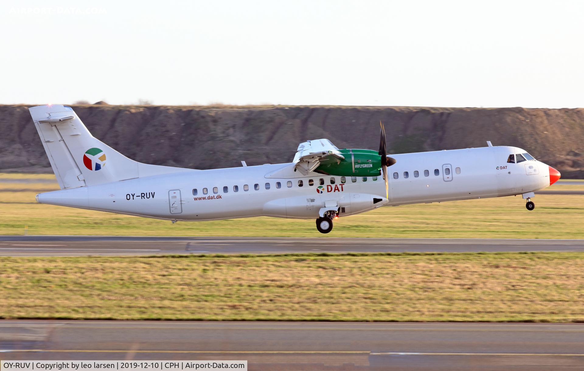 OY-RUV, 2018 ATR 72-600 C/N 1527, Copenhagen 10.12.2019