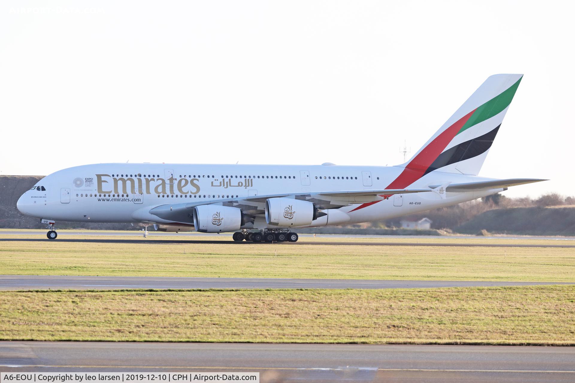 A6-EOU, 2015 Airbus A380-861 C/N 205, Copenhagen 10.12.2019