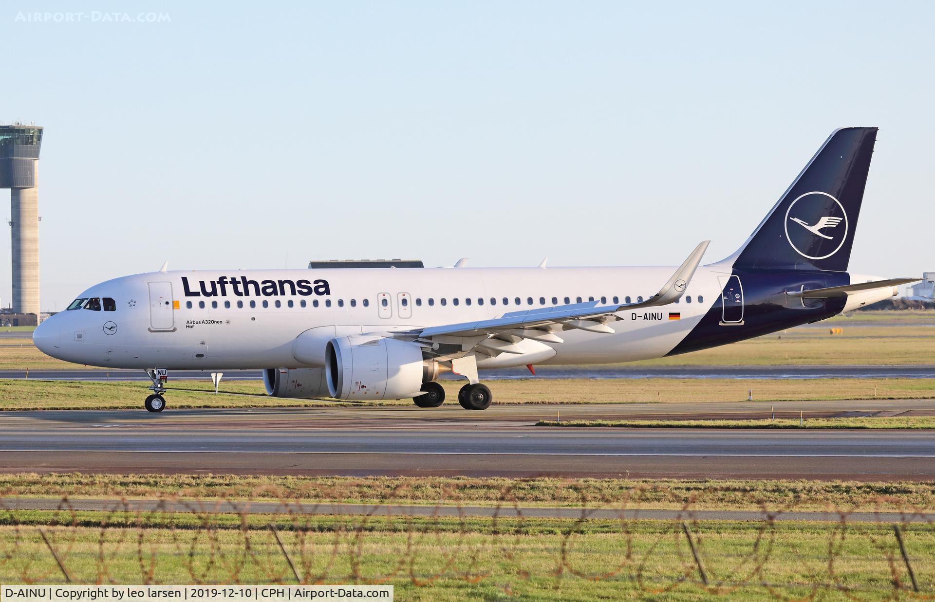 D-AINU, 2019 Airbus A320-271N C/N 8728, Copenhagen 10.12.2019