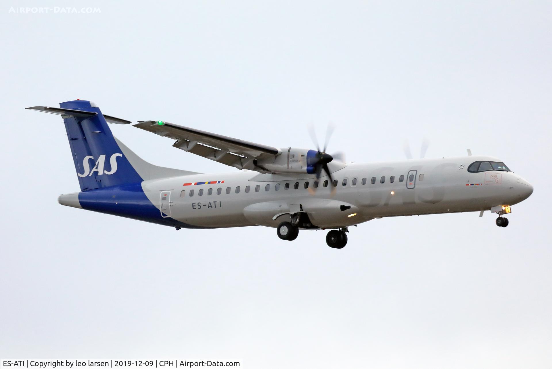 ES-ATI, 2013 ATR 72-600 (72-212A) C/N 1075, Copenhagen 9.12.2019 L/D R-22L