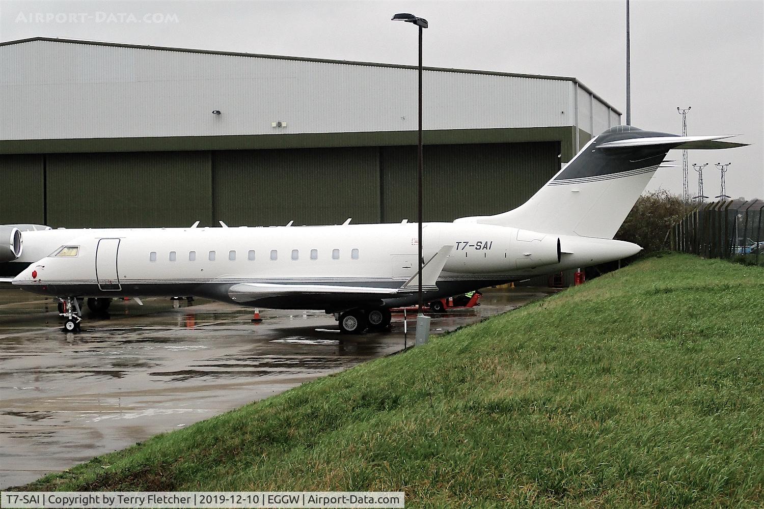 T7-SAI, 2019 Bombardier BD-700-1A11 Global 5000 C/N 9857, At Luton