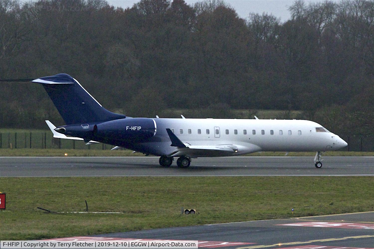 F-HFIP, 2013 Bombardier BD-700-1A10 Global Express C/N 9567, At Luton