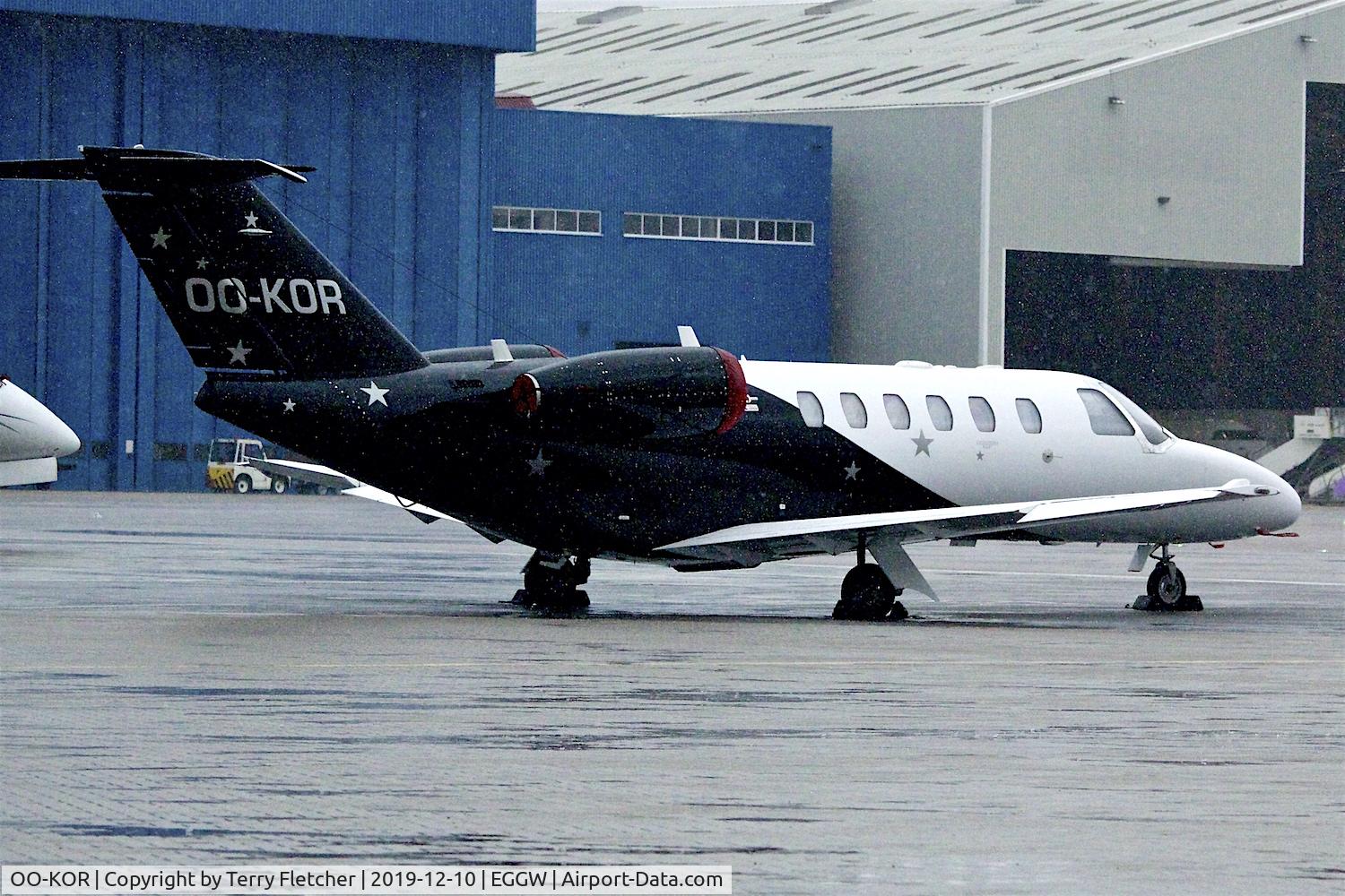 OO-KOR, 2011 Cessna 525A CitationJet CJ2+ C/N 525A-0485, At Luton