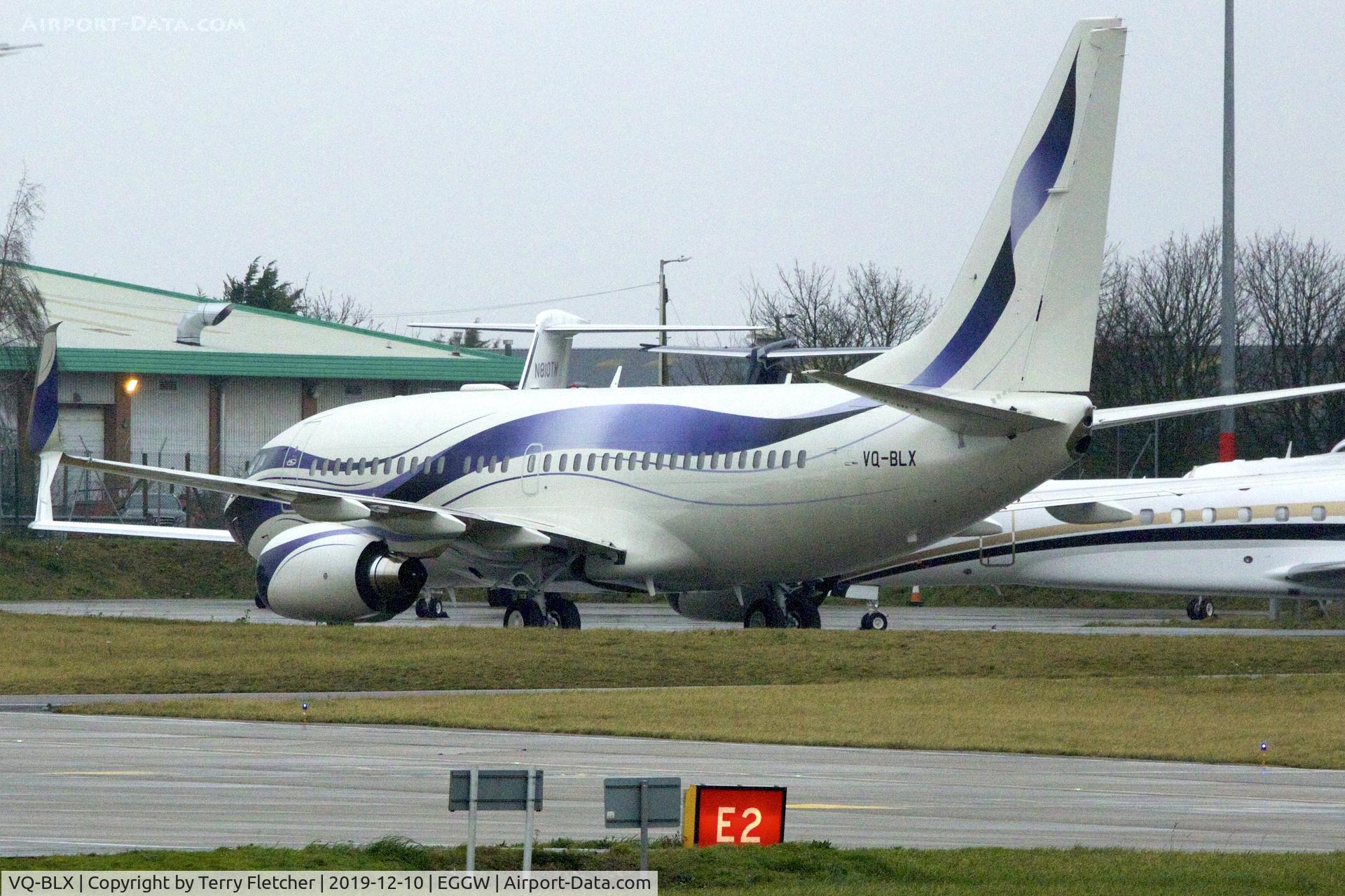 VQ-BLX, 2007 Boeing 737-7GV C/N 36090, At Luton