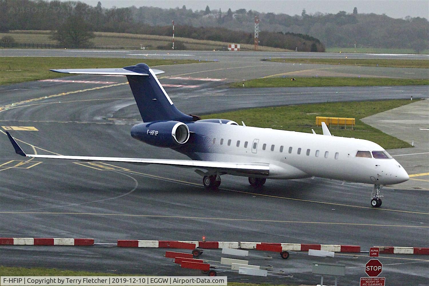 F-HFIP, 2013 Bombardier BD-700-1A10 Global Express C/N 9567, At Luton