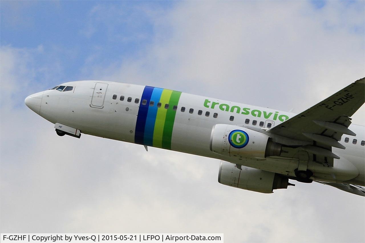 F-GZHF, 2009 Boeing 737-8K2 C/N 29677, Boeing 737-8K2, Take off rwy 24, Paris-Orly airport (LFPO-ORY)