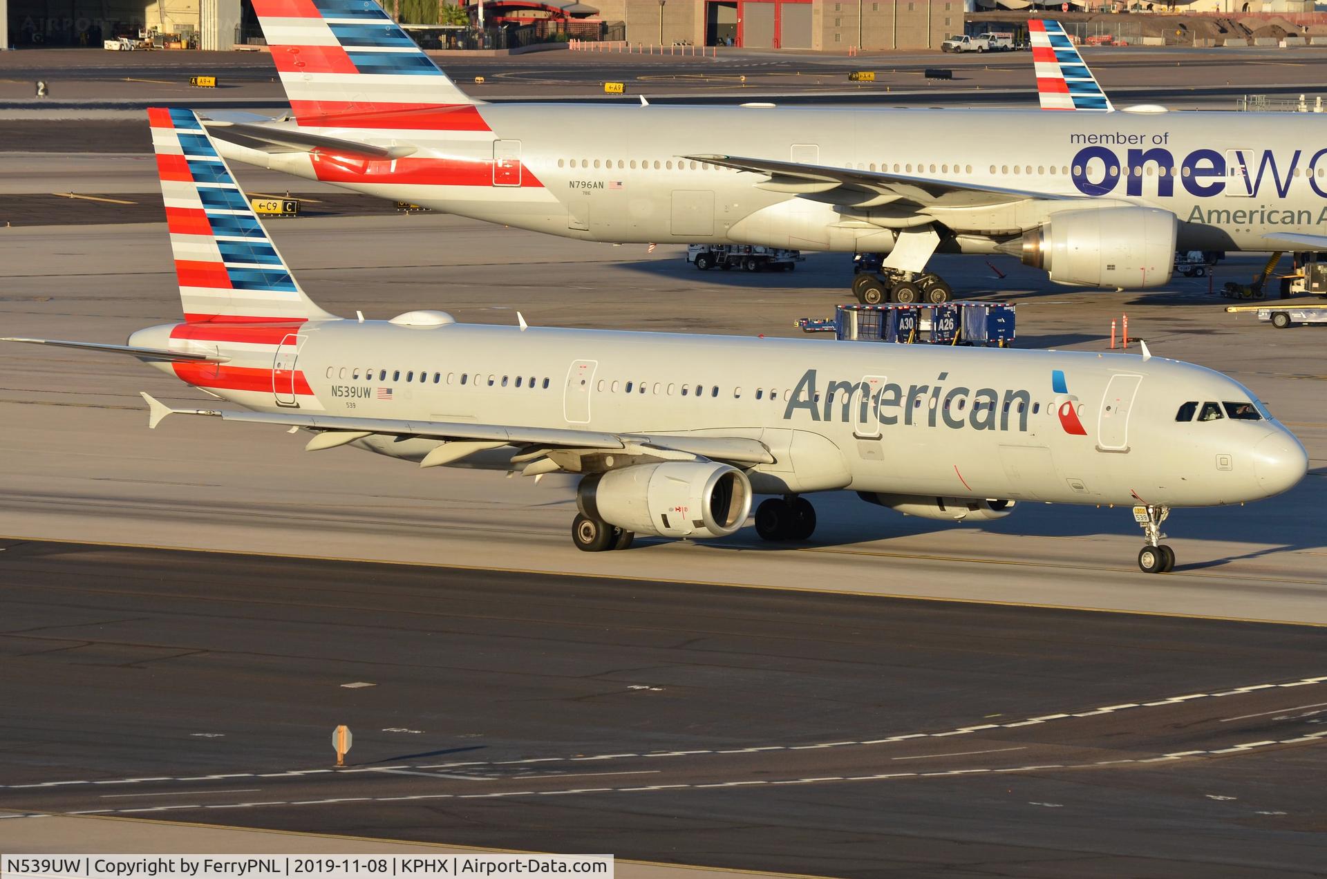 N539UW, 2009 Airbus A321-231 C/N 4082, American A321