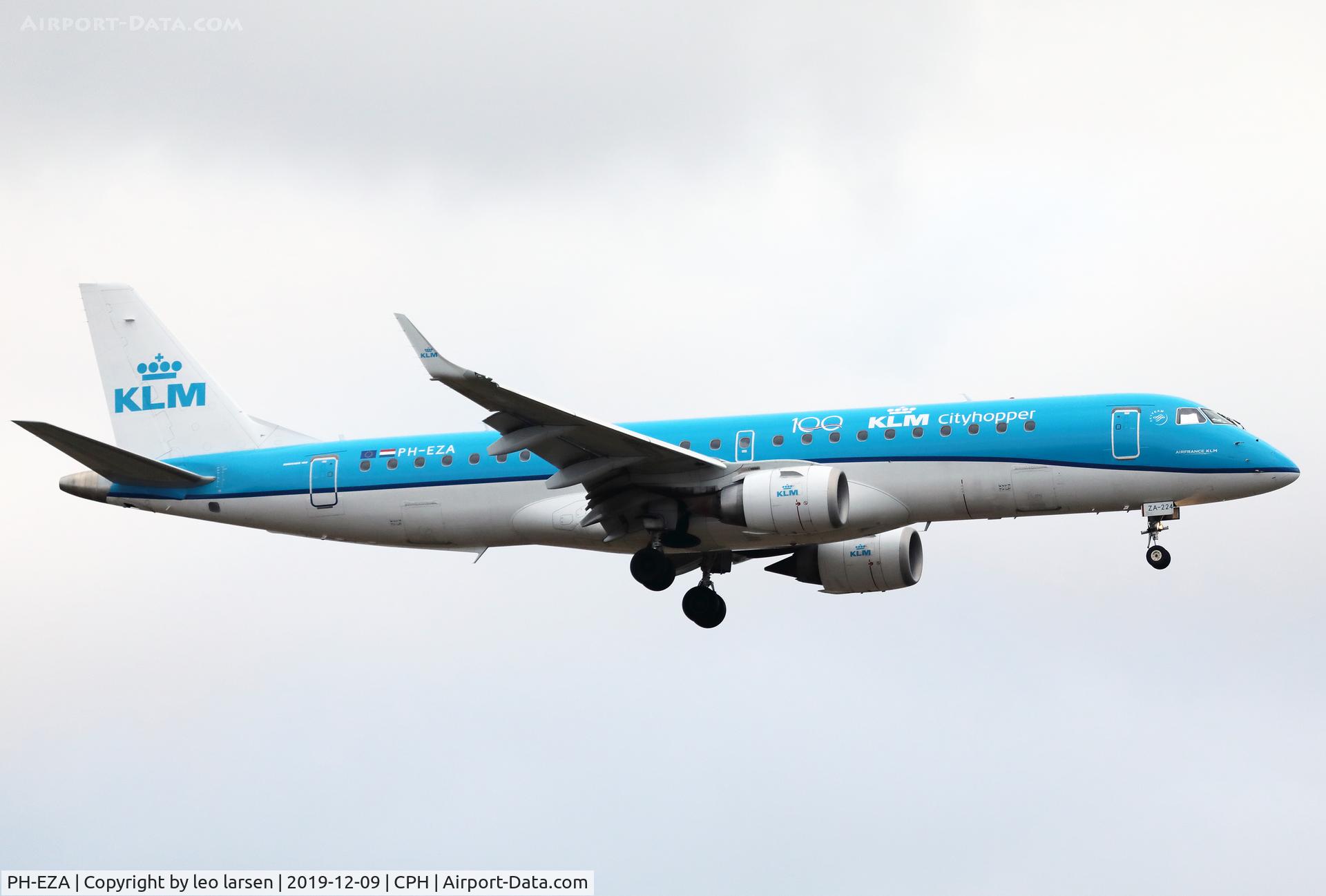 PH-EZA, 2008 Embraer 190LR (ERJ-190-100LR) C/N 19000224, Copenhagen 9.12.2019