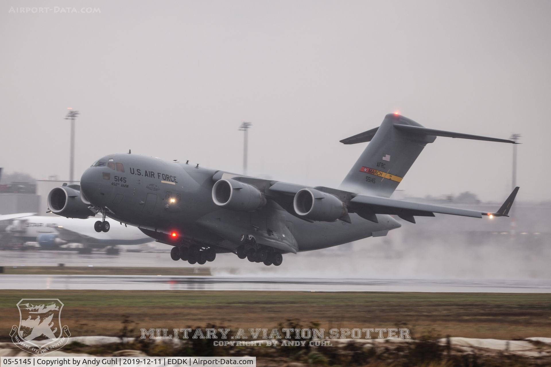 05-5145, 2005 Boeing C-17A Globemaster III C/N P-145, Rainy Day #3