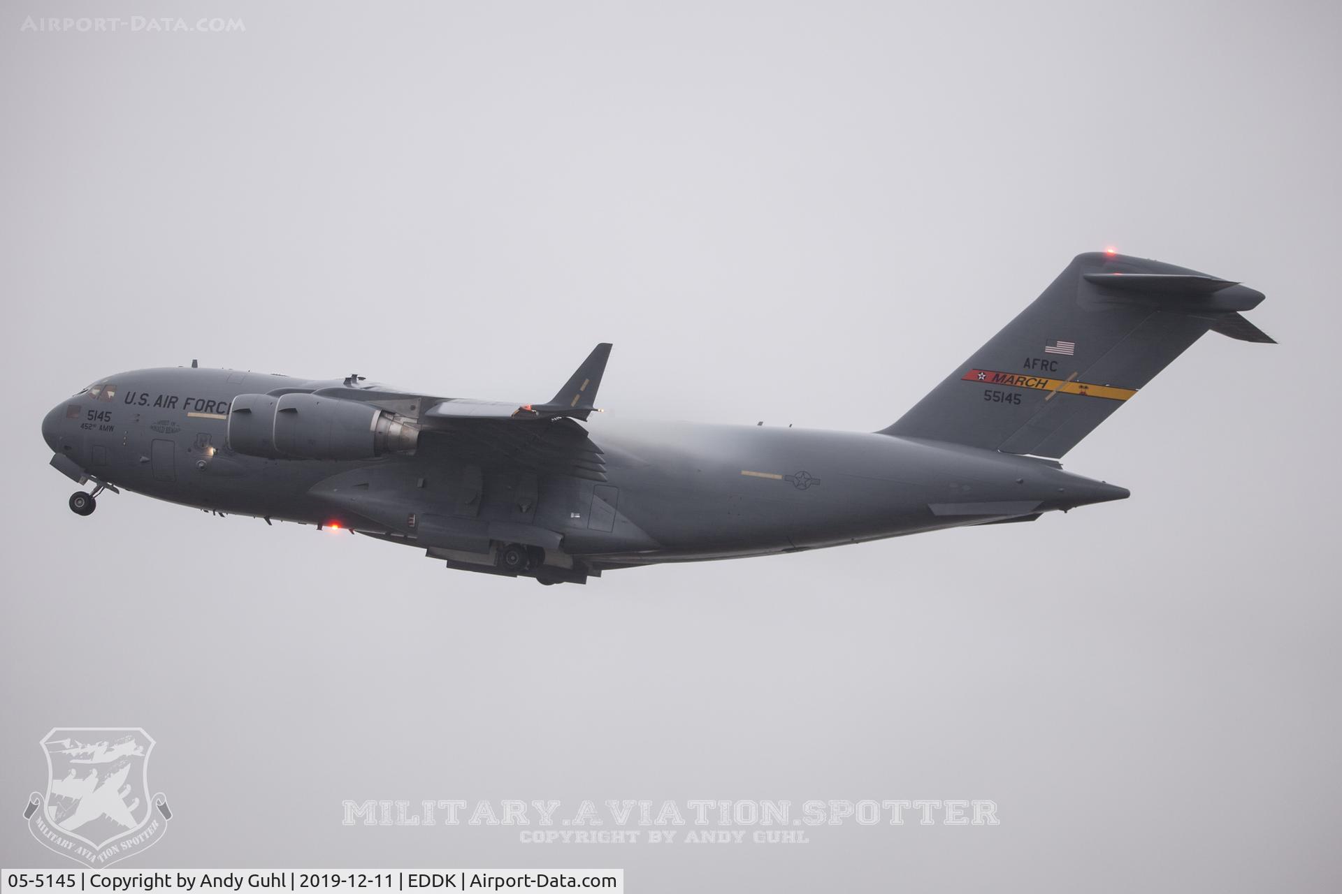 05-5145, 2005 Boeing C-17A Globemaster III C/N P-145, Rainy day #4