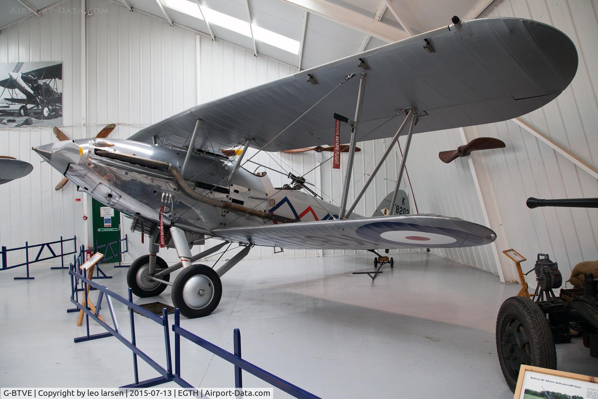G-BTVE, 1937 Hawker Demon 1 C/N K8203, Shuttleworth Collection 13.7.2015
