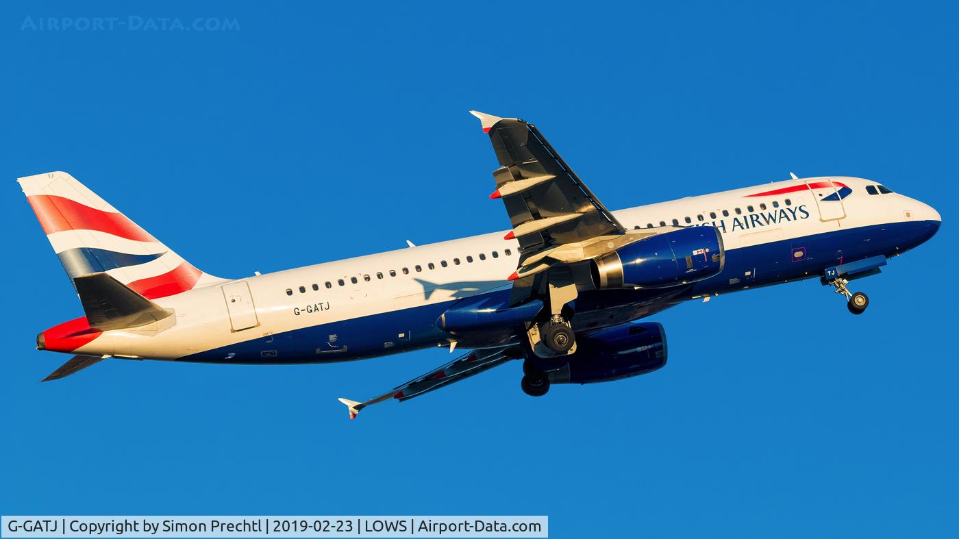 G-GATJ, 2001 Airbus A320-233 C/N 1509, G-GATJ @ Salzburg Airport
