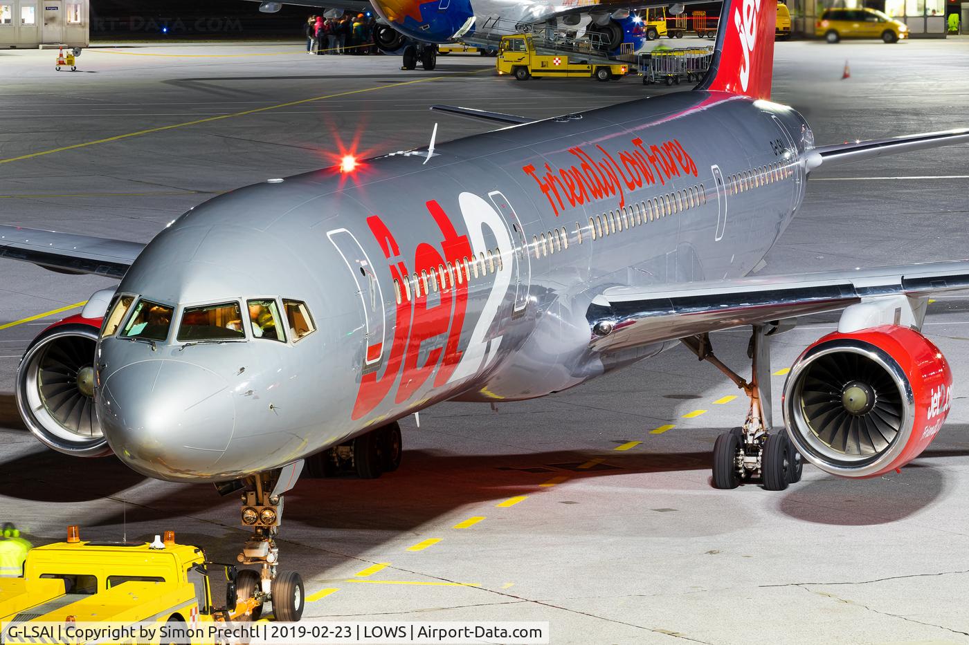 G-LSAI, 1987 Boeing 757-21B C/N 24016, G-LSAI @ Salzburg Airport