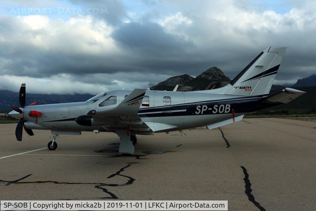 SP-SOB, 2017 Socata TBM-910 C/N 1215, Parked
