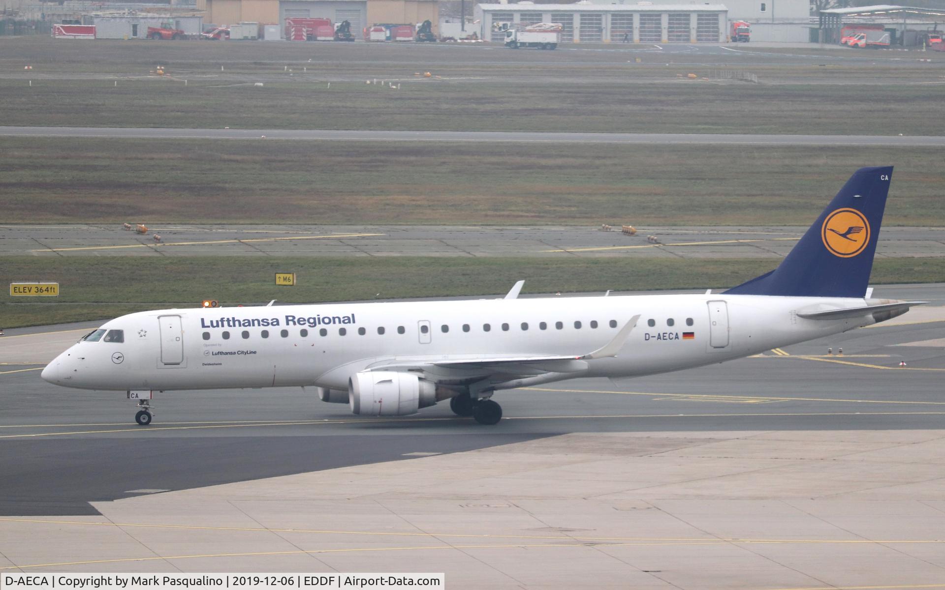 D-AECA, 2009 Embraer 190LR (ERJ-190-100LR) C/N 19000327, ERJ-190-100LR